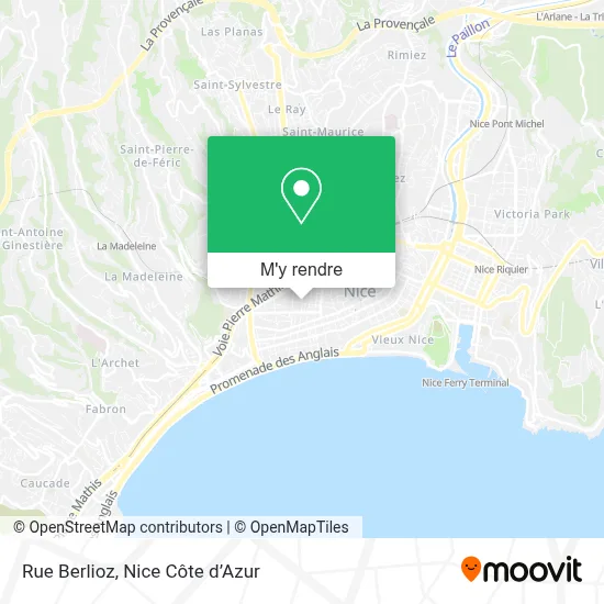 Rue Berlioz plan