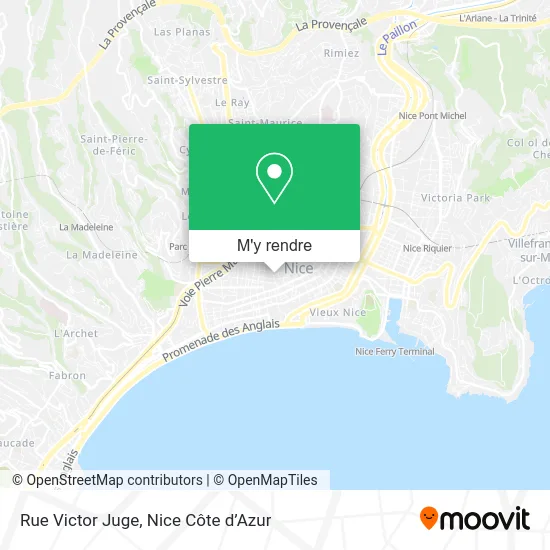 Rue Victor Juge plan