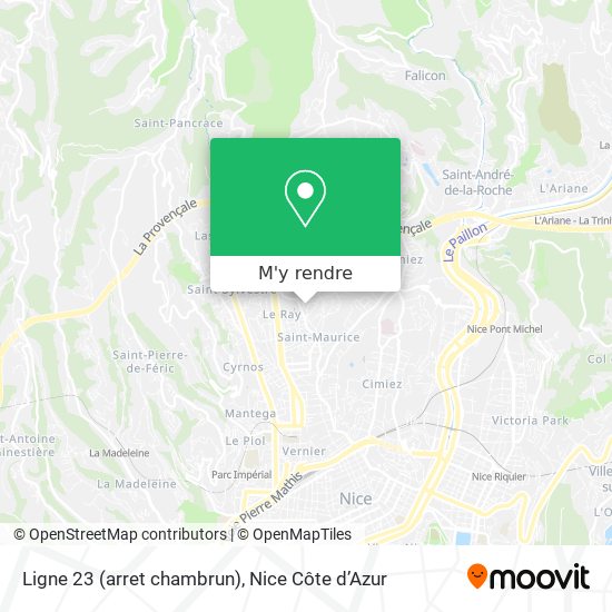 Ligne 23 (arret chambrun) plan