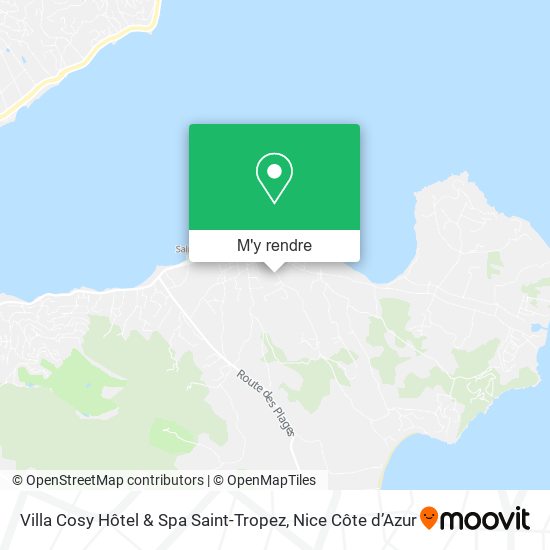 Villa Cosy Hôtel & Spa Saint-Tropez plan