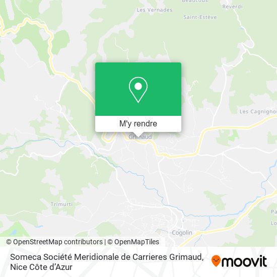 Someca Société Meridionale de Carrieres Grimaud plan