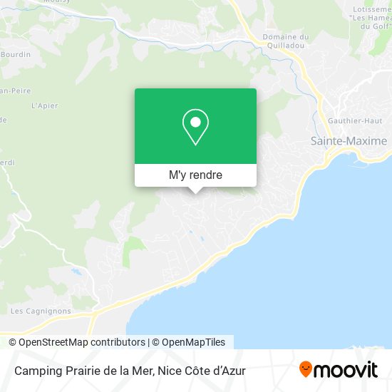 Camping Prairie de la Mer plan