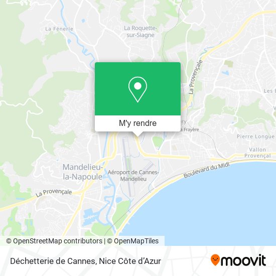 Déchetterie de Cannes plan