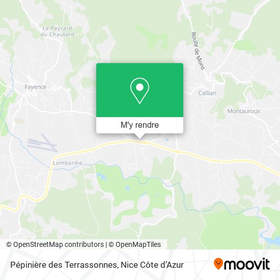 Pépinière des Terrassonnes plan