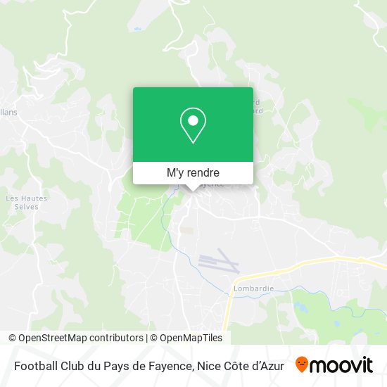 Football Club du Pays de Fayence plan