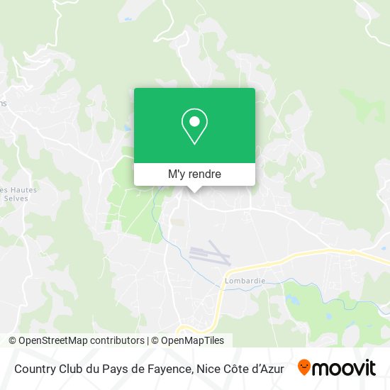 Country Club du Pays de Fayence plan