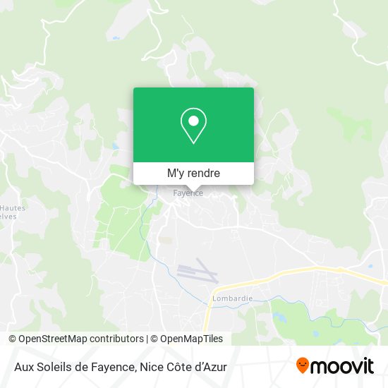 Aux Soleils de Fayence plan