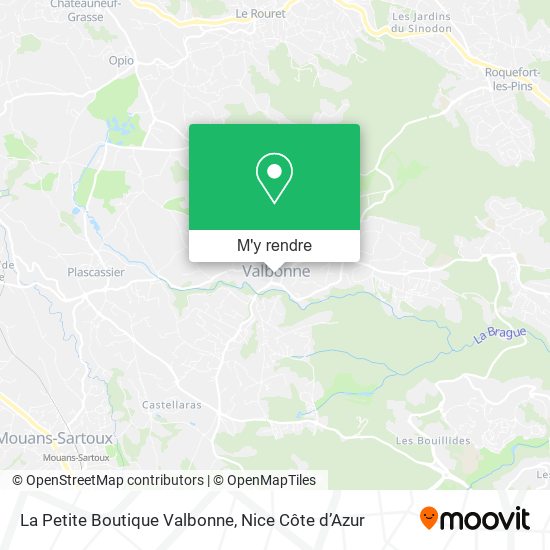 La Petite Boutique Valbonne plan