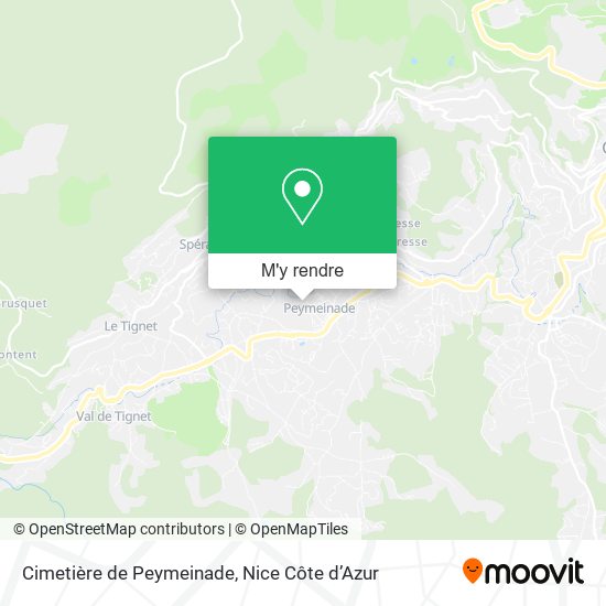 Cimetière de Peymeinade plan