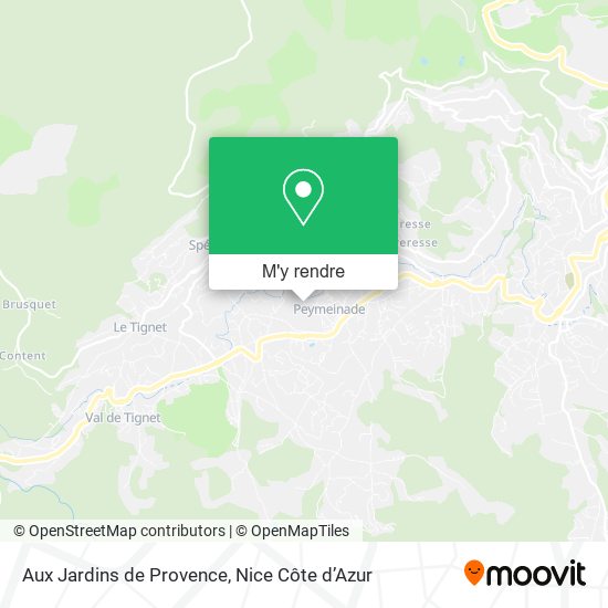 Aux Jardins de Provence plan
