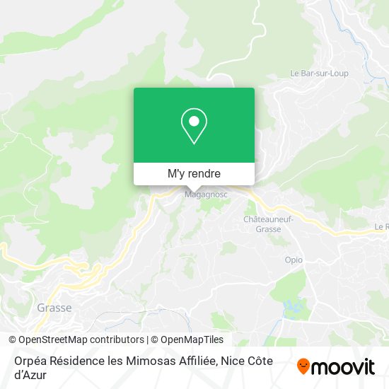 Orpéa Résidence les Mimosas Affiliée plan