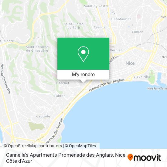 Cannella's Apartments Promenade des Anglais plan