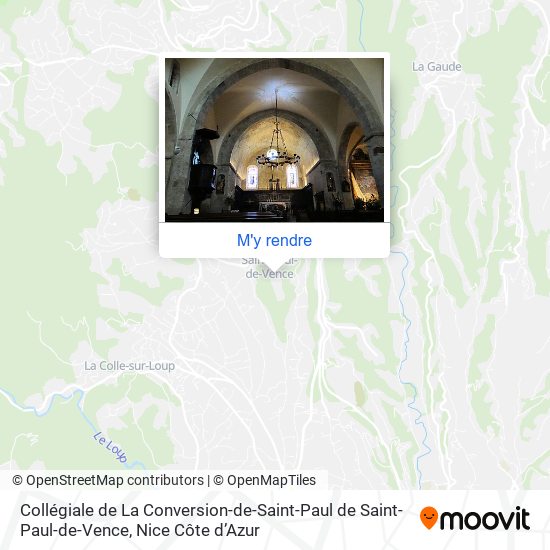 Collégiale de La Conversion-de-Saint-Paul de Saint-Paul-de-Vence plan