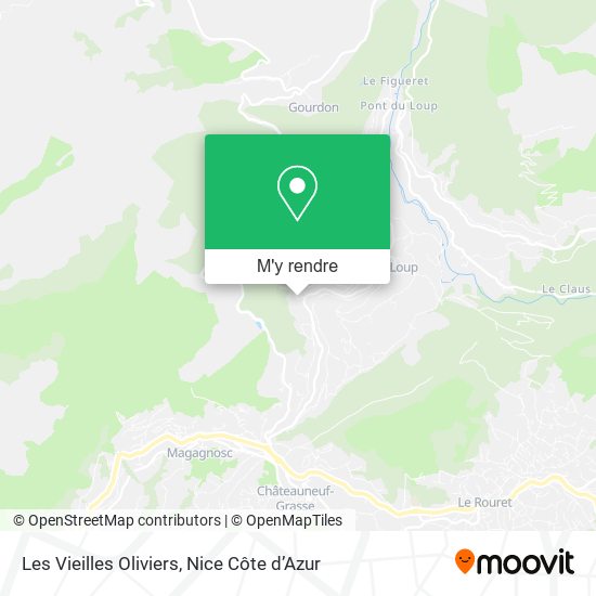 Les Vieilles Oliviers plan