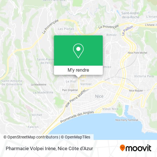 Pharmacie Volpei Irène plan