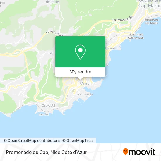 Promenade du Cap plan