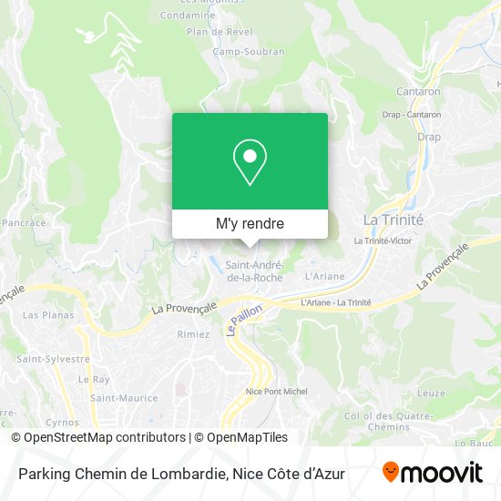 Parking Chemin de Lombardie plan