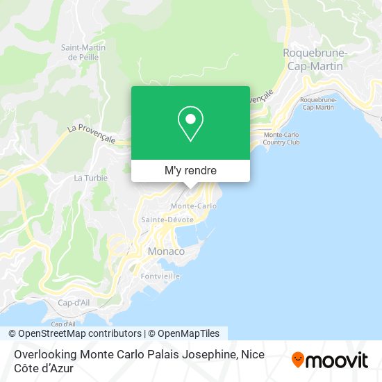 Overlooking Monte Carlo Palais Josephine plan