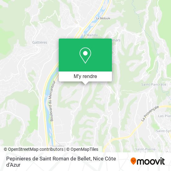 Pepinieres de Saint Roman de Bellet plan