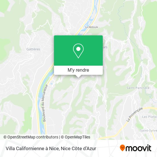 Villa Californienne à Nice plan