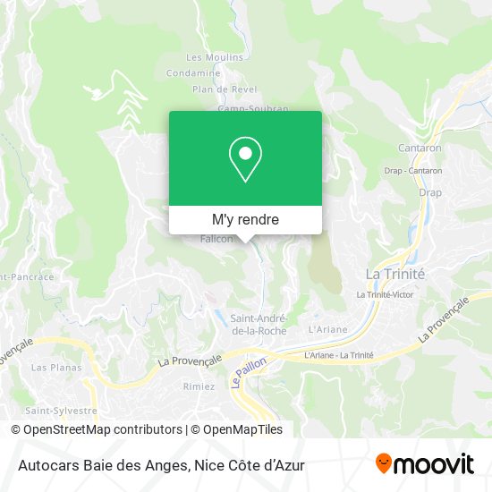 Autocars Baie des Anges plan