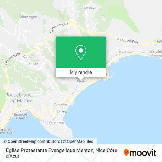 Église Protestante Evengelique Menton plan