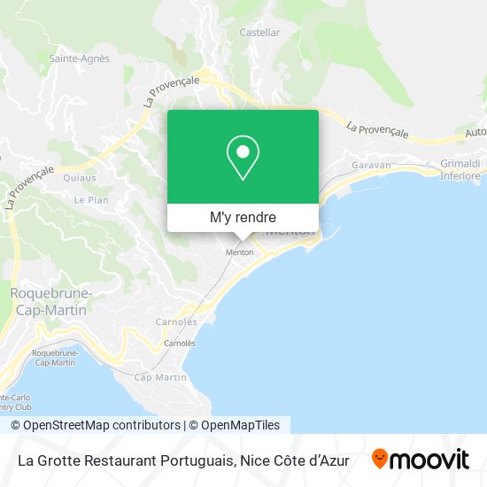 La Grotte Restaurant Portuguais plan