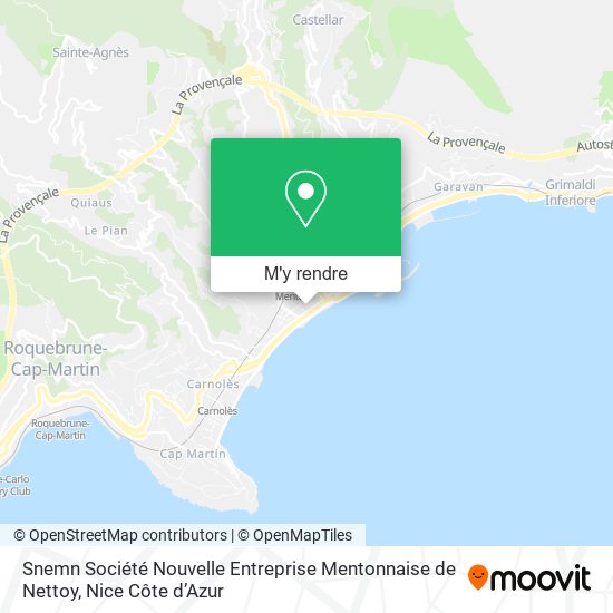 Snemn Société Nouvelle Entreprise Mentonnaise de Nettoy plan