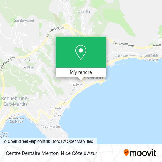 Centre Dentaire Menton plan