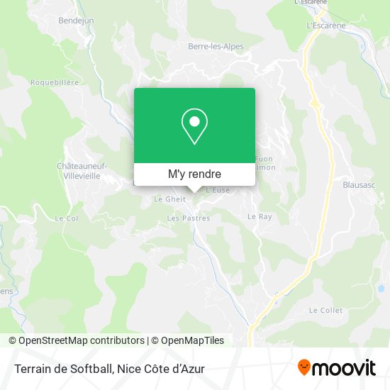 Terrain de Softball plan