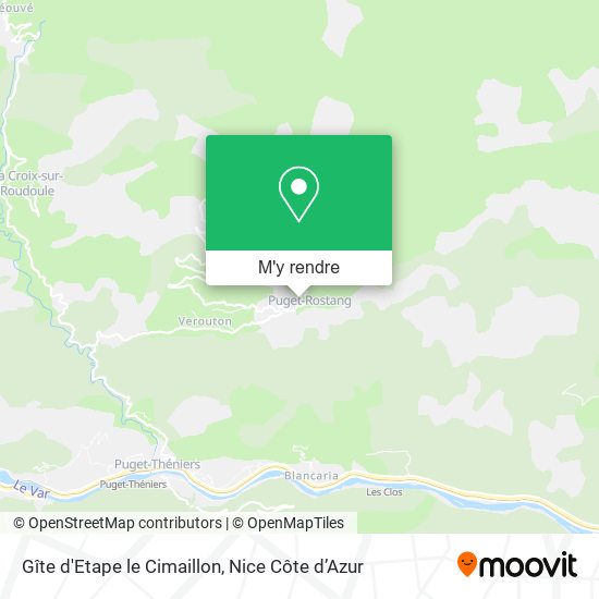 Gîte d'Etape le Cimaillon plan
