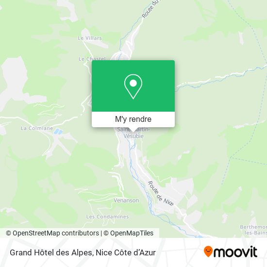 Grand Hôtel des Alpes plan