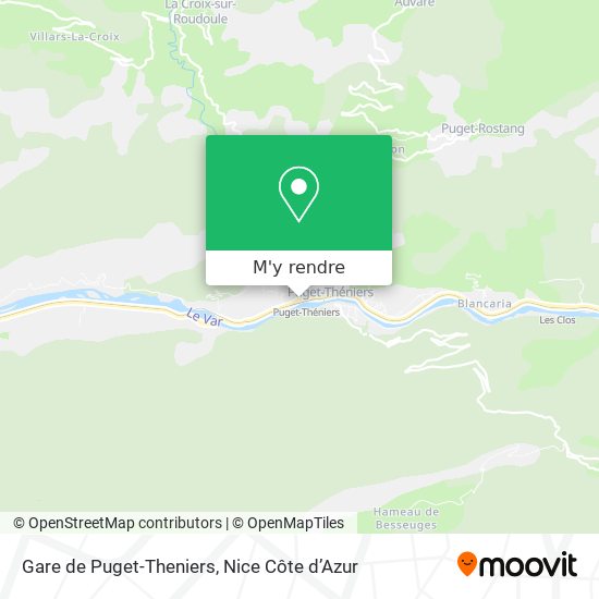 Gare de Puget-Theniers plan