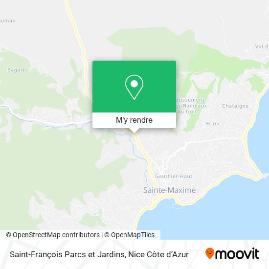Saint-François Parcs et Jardins plan