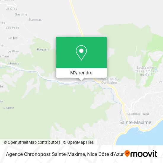 Agence Chronopost Sainte-Maxime plan
