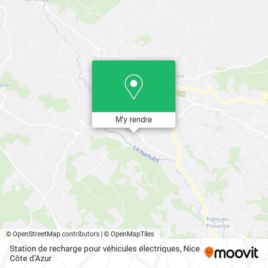Station de recharge pour véhicules électriques plan