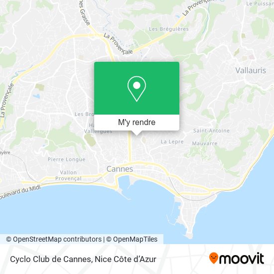 Cyclo Club de Cannes plan