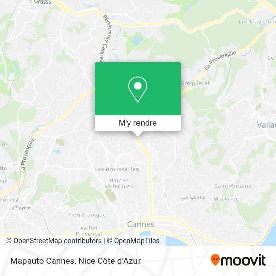 Mapauto Cannes plan