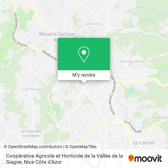 Coopérative Agricole et Horticole de la Vallée de la Siagne plan