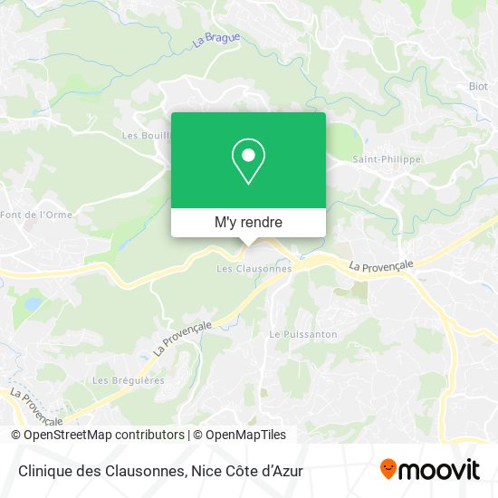 Clinique des Clausonnes plan