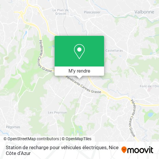 Station de recharge pour véhicules électriques plan