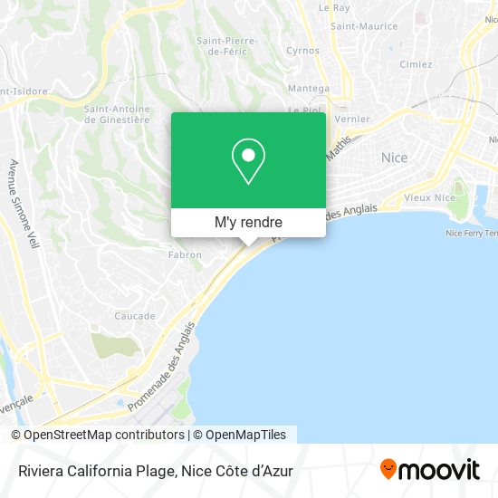 Riviera California Plage plan