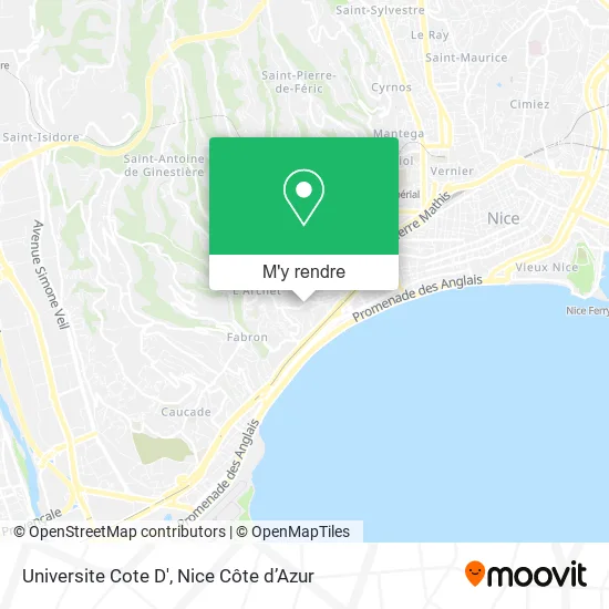 Universite Cote D' plan