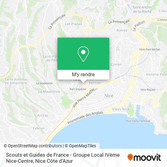 Scouts et Guides de France - Groupe Local IVème Nice-Centre plan