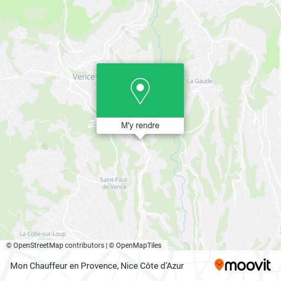 Mon Chauffeur en Provence plan