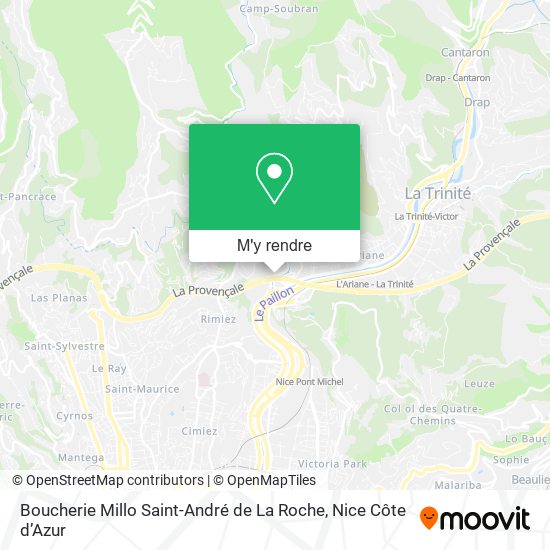 Boucherie Millo Saint-André de La Roche plan