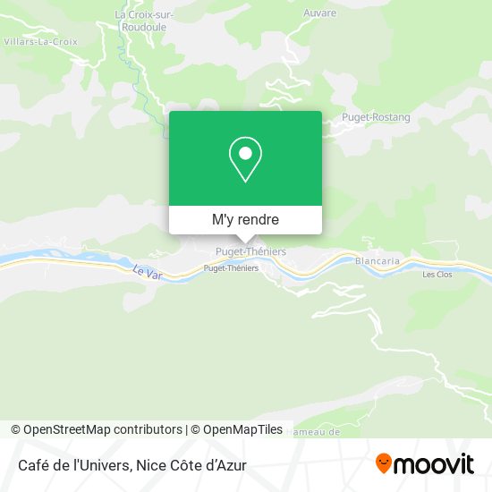 Café de l'Univers plan