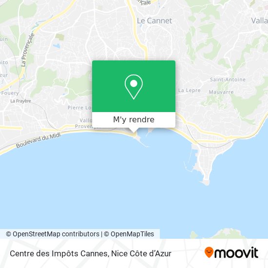 Centre des Impôts Cannes plan