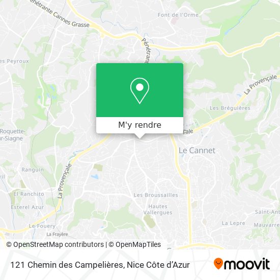 121 Chemin des Campelières plan