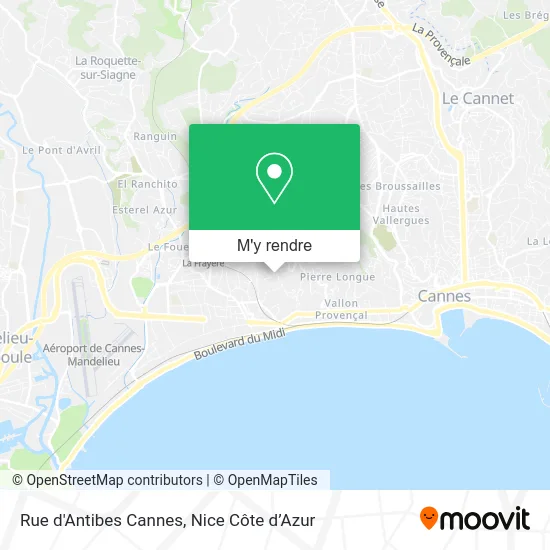 Rue d'Antibes Cannes plan